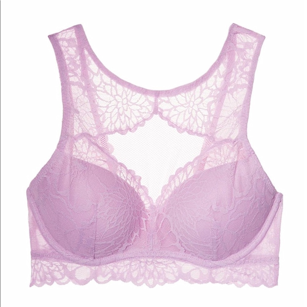 Victoria’s Secret Pink lace bralette push-up